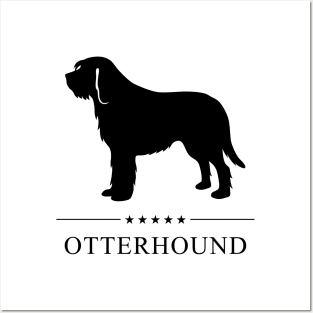 Otterhound Black Silhouette Posters and Art